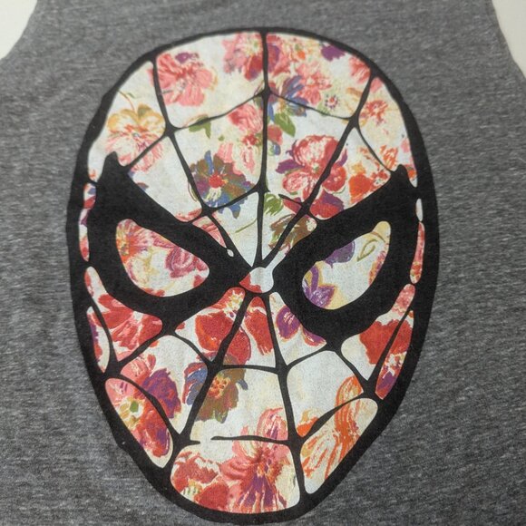 Marvel Size XL Gray Spiderman Sleeveless Tee - Picture 4 of 9